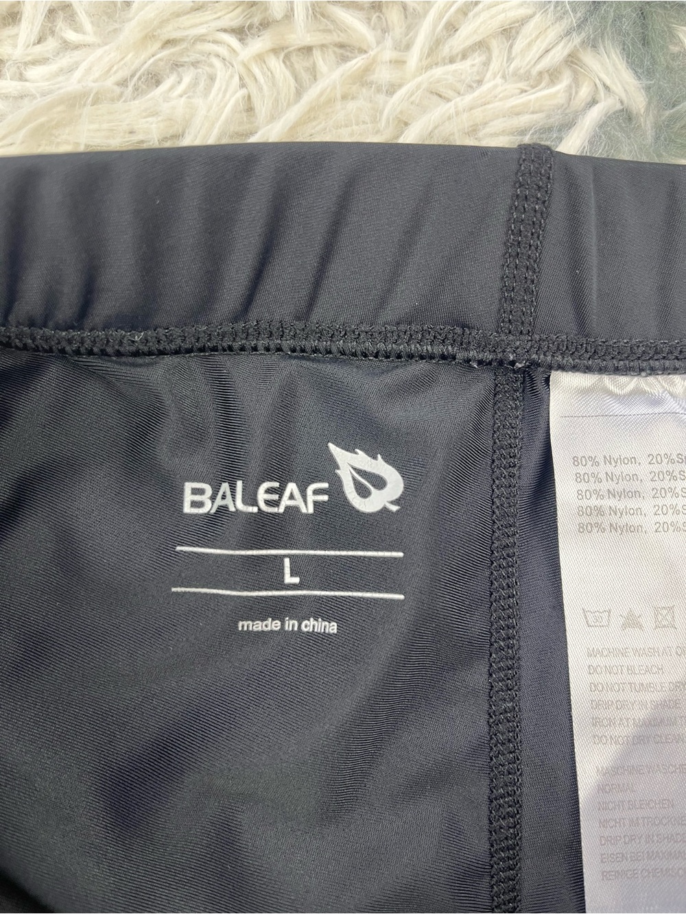 Baleaf Men’s Black Padded Cycling Shorts Size Large - Picture 3 of 9